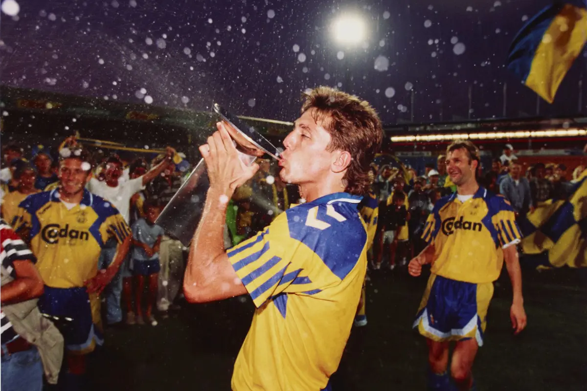 Derbyopvarmning med Mark Strudal på 1964